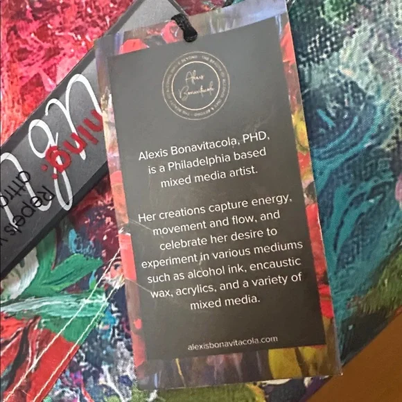 Reversible Designer Multicolor thigh length Sleeveless Vest with Yellow Accents - Picture 2 of 8